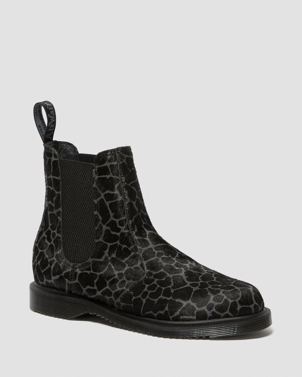 Dr Martens Flora Animal Print Chelsea Boots Damske ( Čierne/Siva ) SK 529-WJENMU